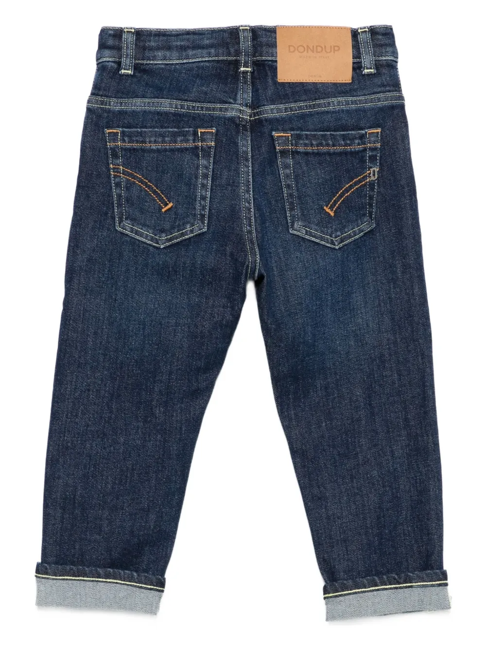 DONDUP KIDS logo-patch jeans Blauw
