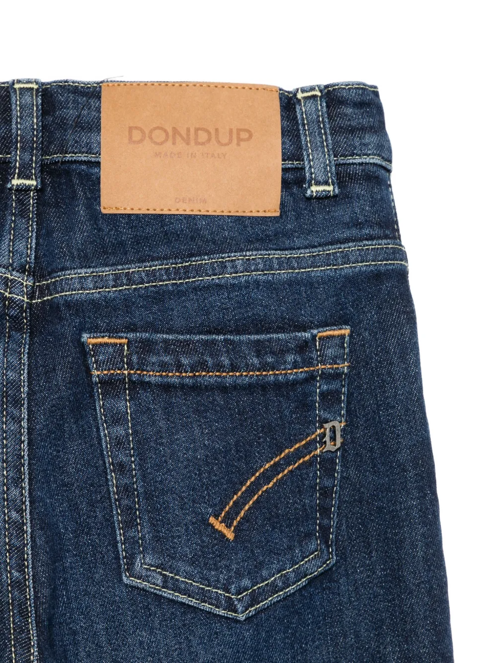 DONDUP KIDS logo-patch jeans Blauw