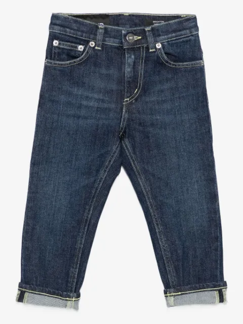 DONDUP KIDS logo-patch jeans