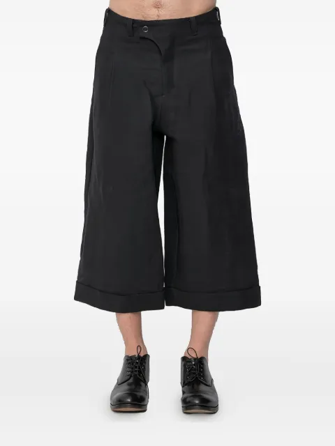 Devoa pleated cuffed trousers