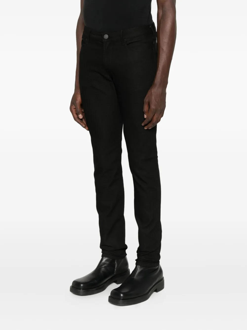Emporio Armani Broek met vijf zakken Zwart