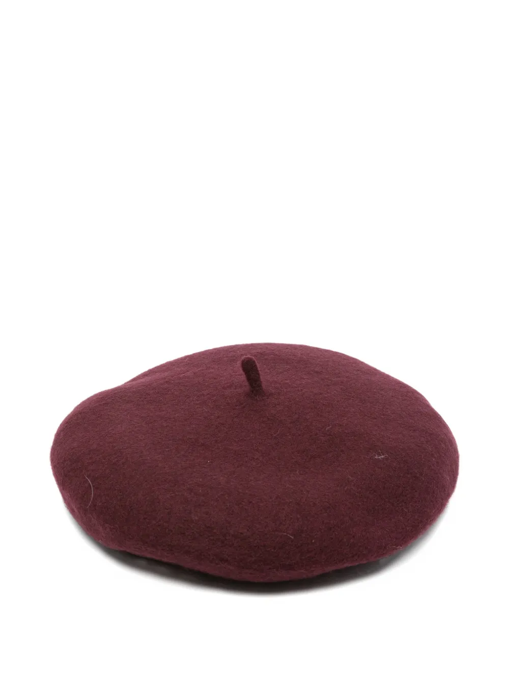 Elisabetta Franchi La Mia Bambina Kids' Embroidered Wool Beret In Brown