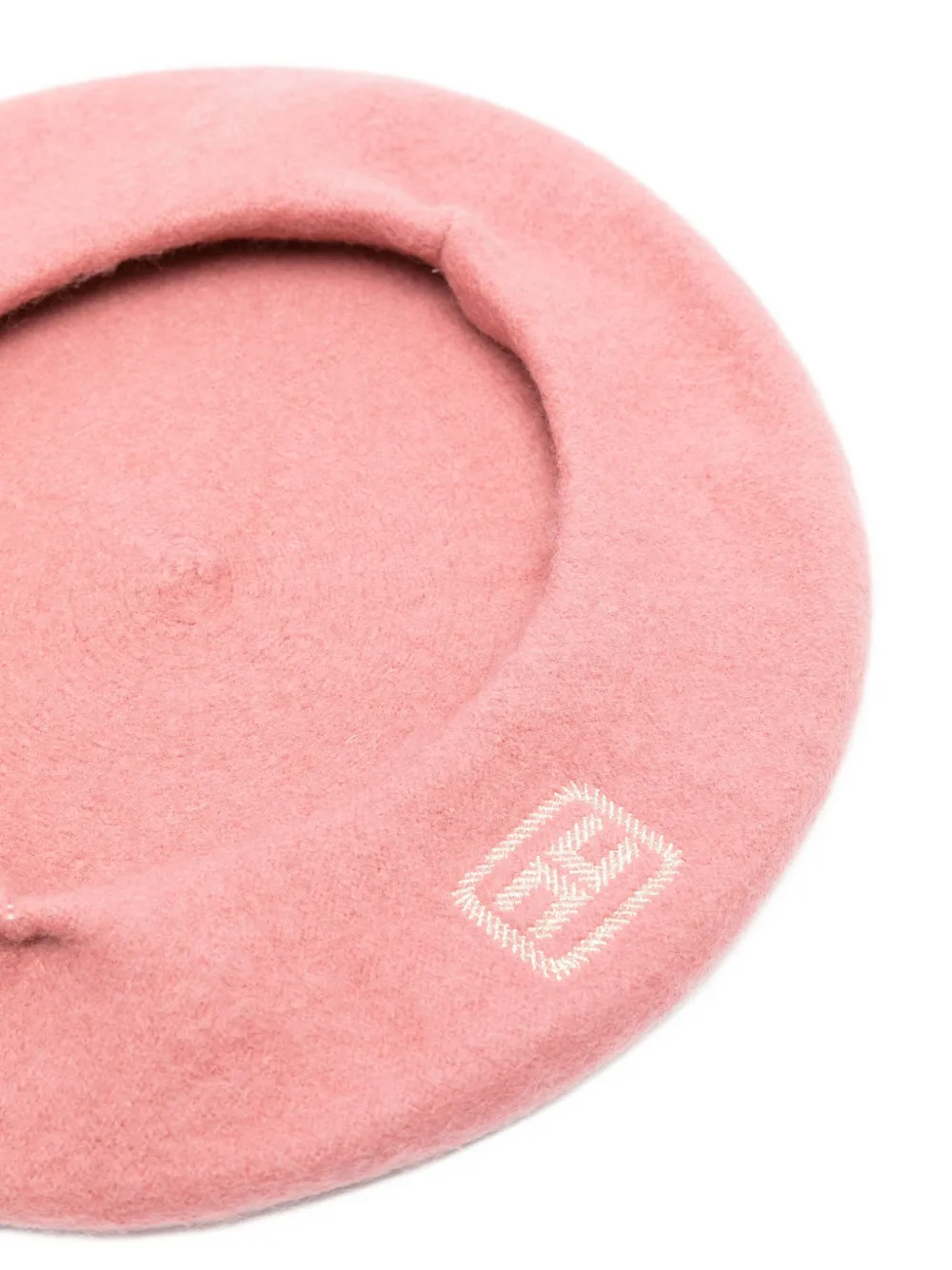 Elisabetta Franchi La Mia Bambina embroidered wool beret - Roze