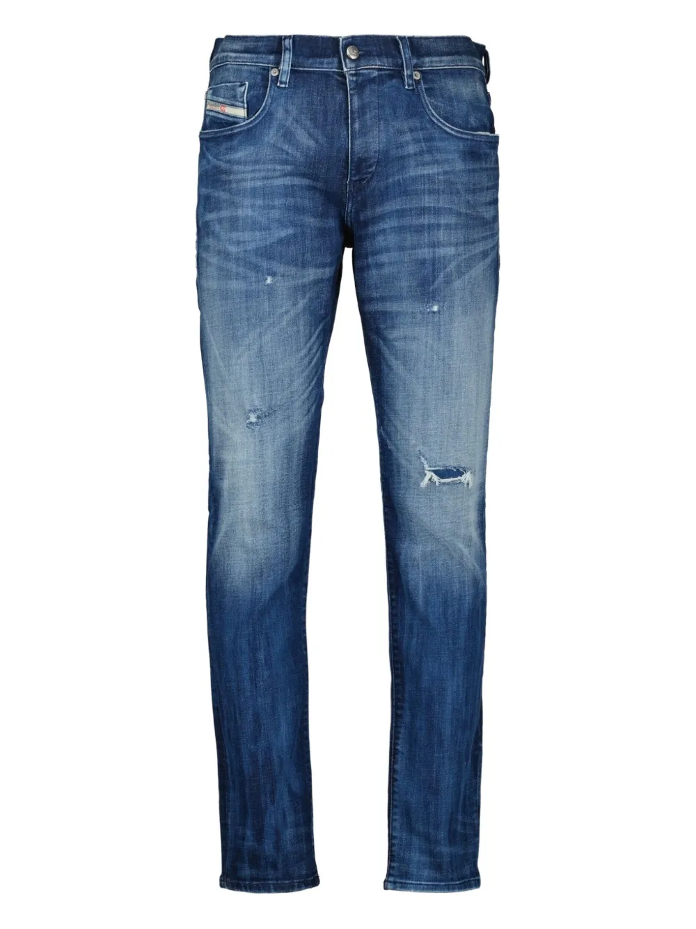 2019 D-Strukt distressed-details jeans