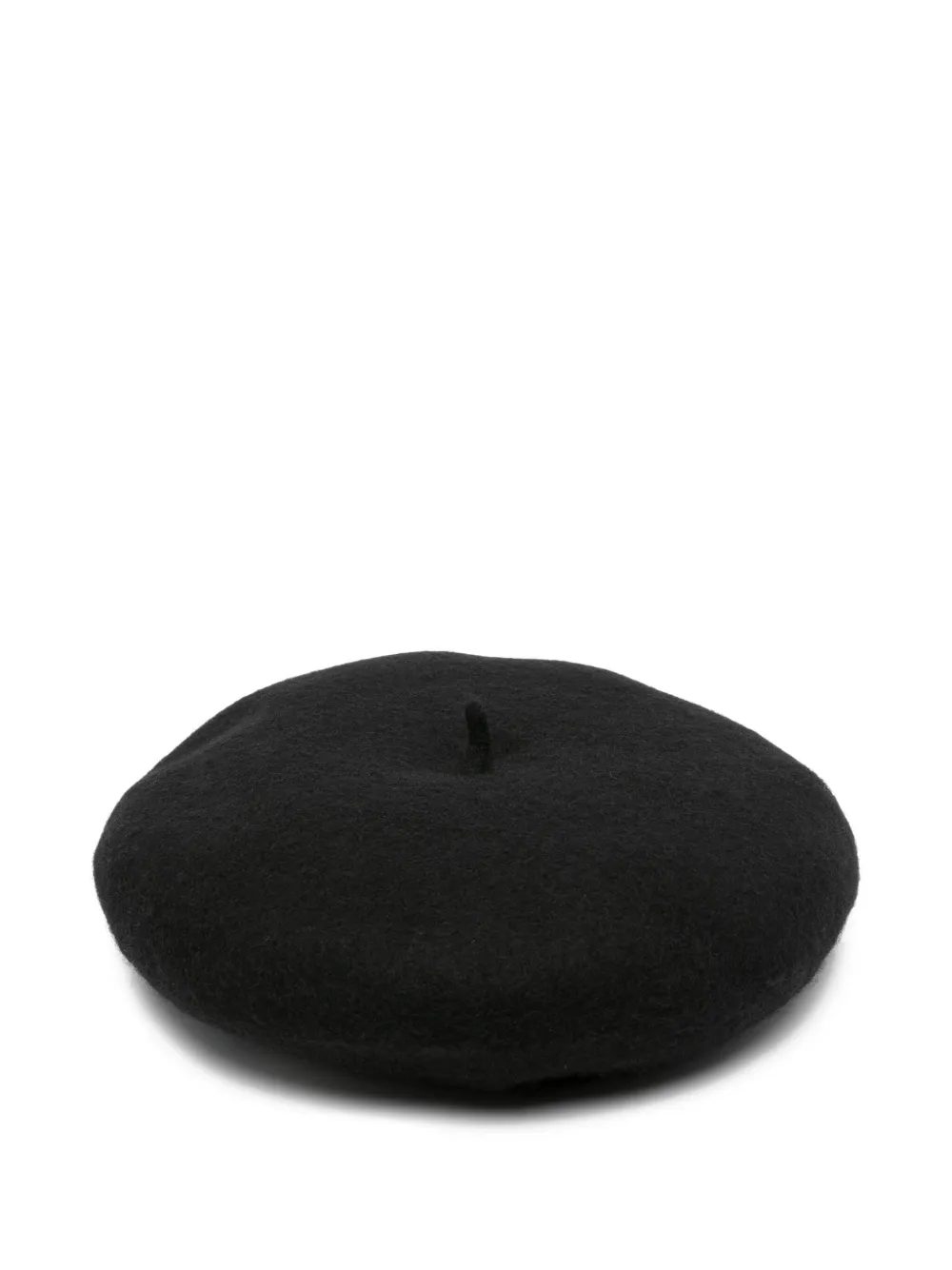 Elisabetta Franchi La Mia Bambina Kids' Logo-embroidered Wool Beret In Black