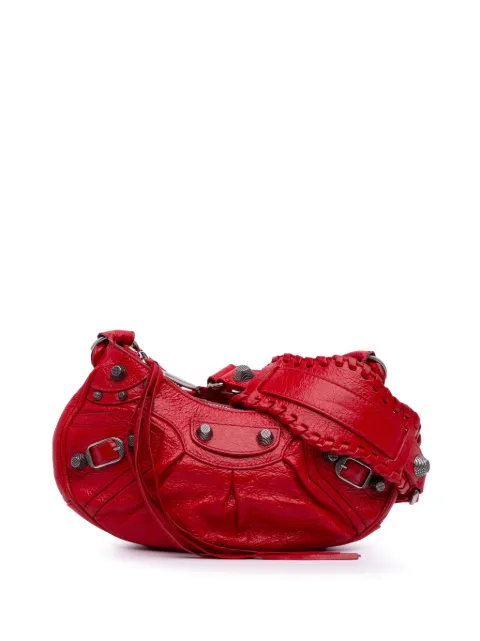Balenciaga Pre-Owned 2021 Lambskin Motocross Le Cagole XS crossbody bag