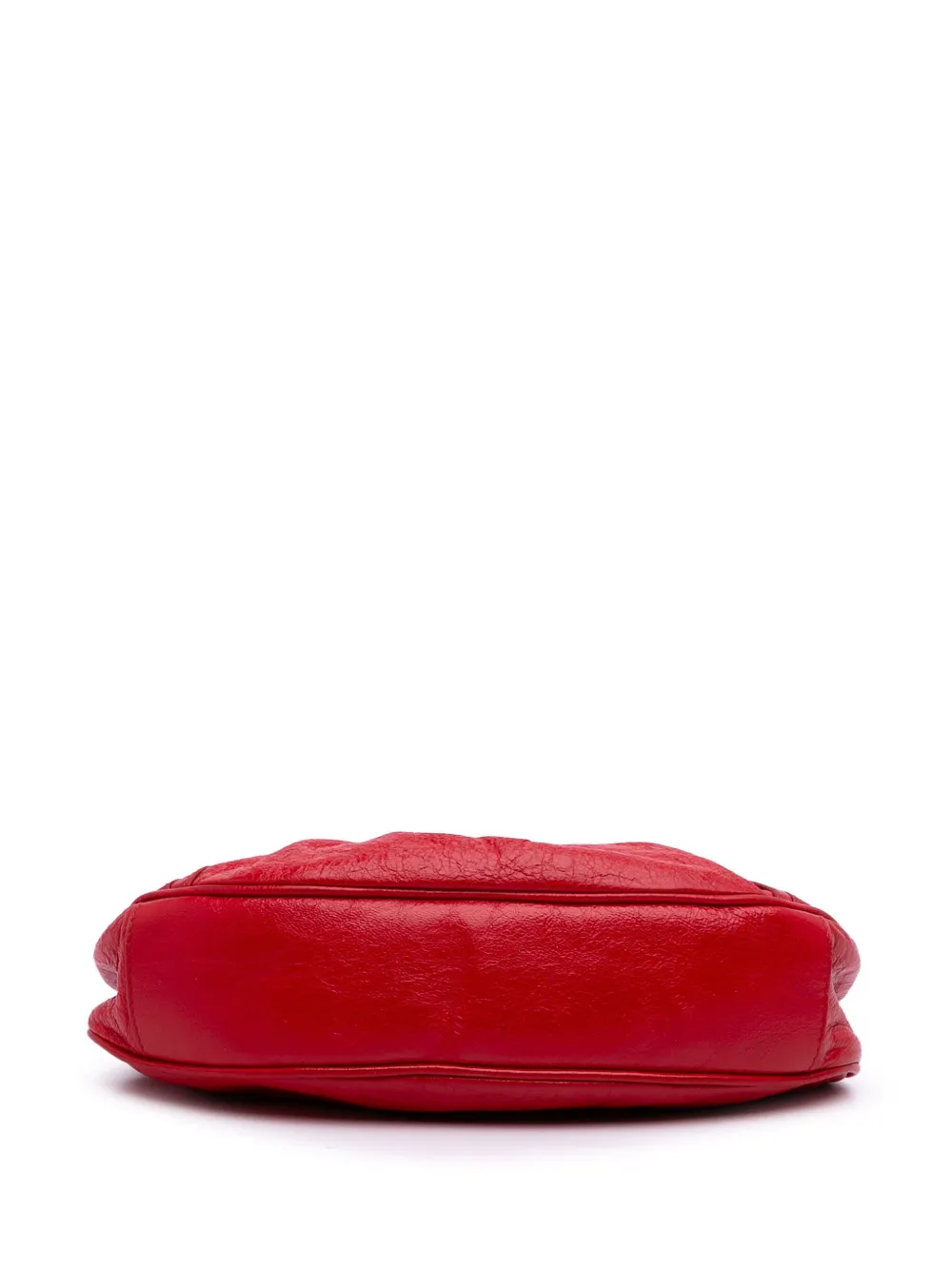 Pre-owned Balenciaga 2021 Lambskin Motocross Le Cagole Xs Crossbody Bag In Red