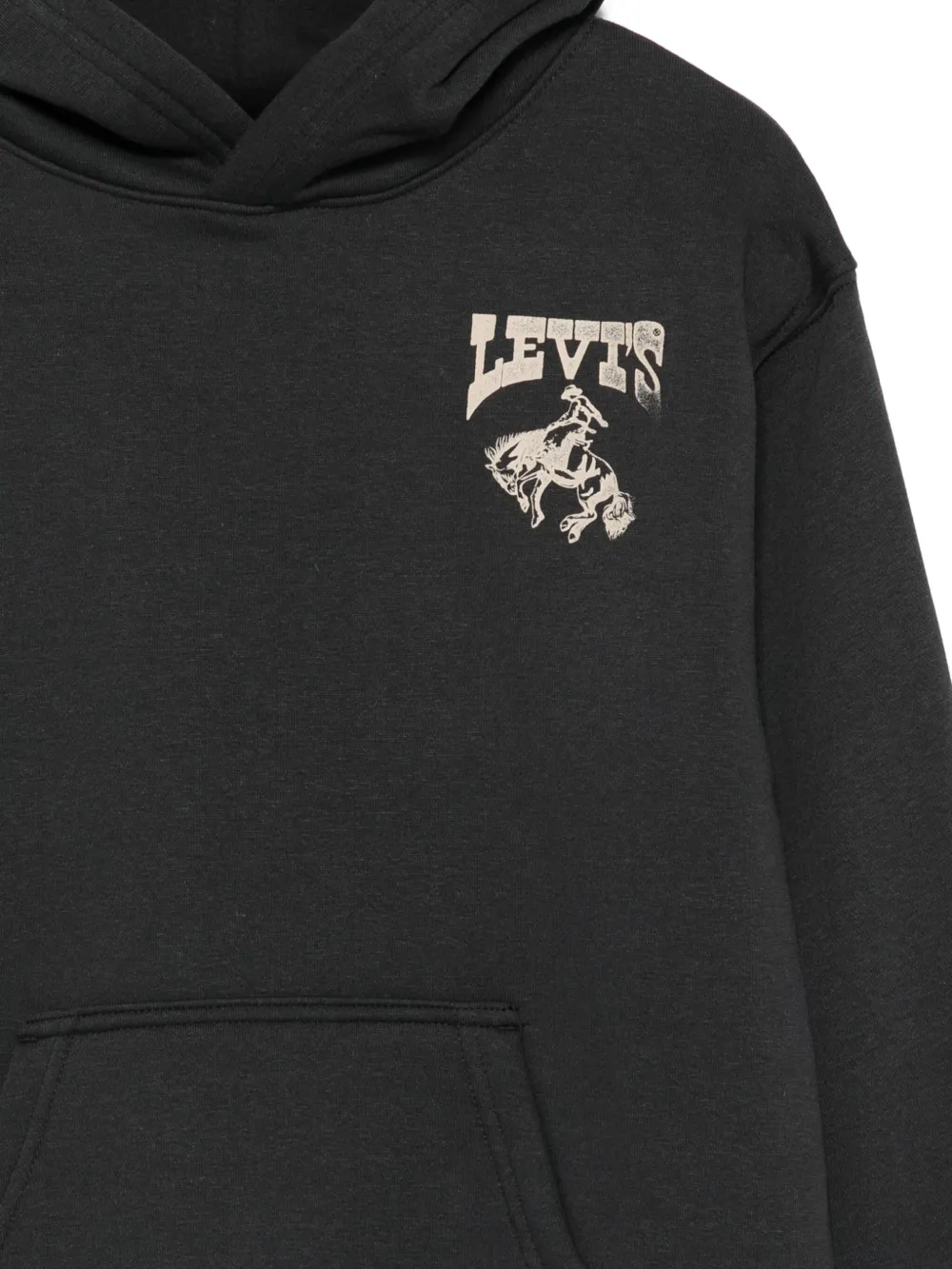 Levi's Kids Hoodie met print Zwart