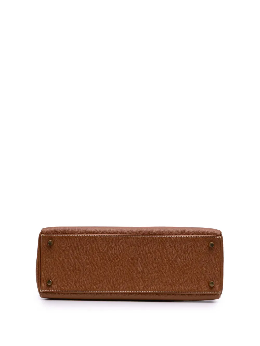 Pre-owned Hermes 1999 Togo Kelly Ii Retourne 32 Satchel In Brown