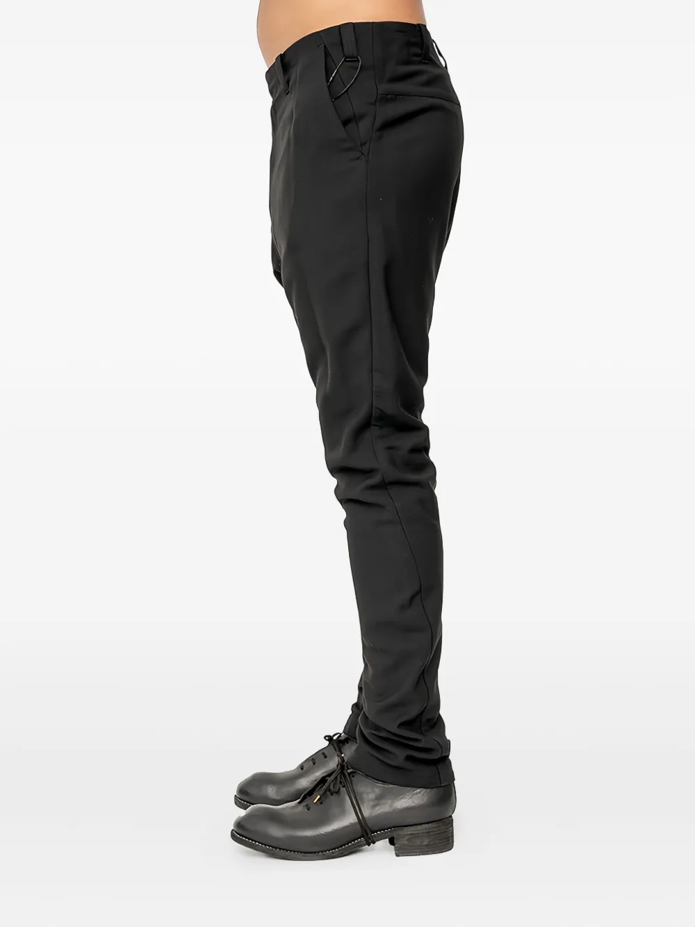 Devoa Regular broek van wolblend Zwart