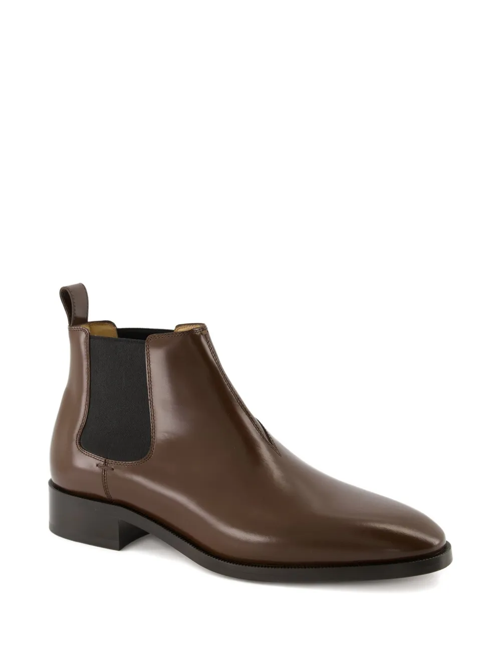 Valentino Garavani Pas Des Dieux calfskin chelsea boots Brown