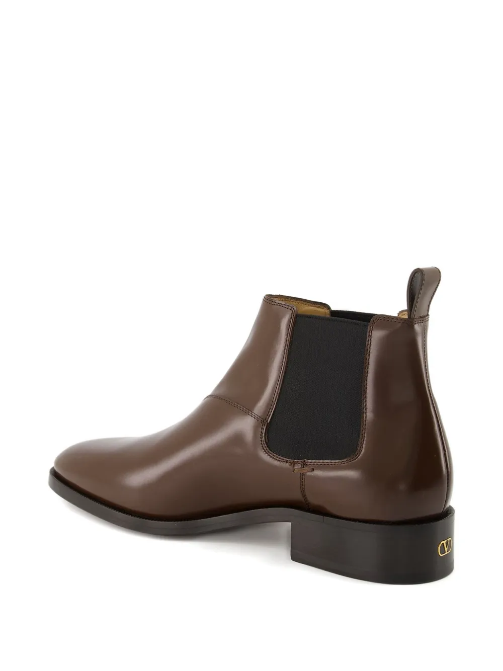 Valentino Garavani Pas Des Dieux calfskin chelsea boots Brown