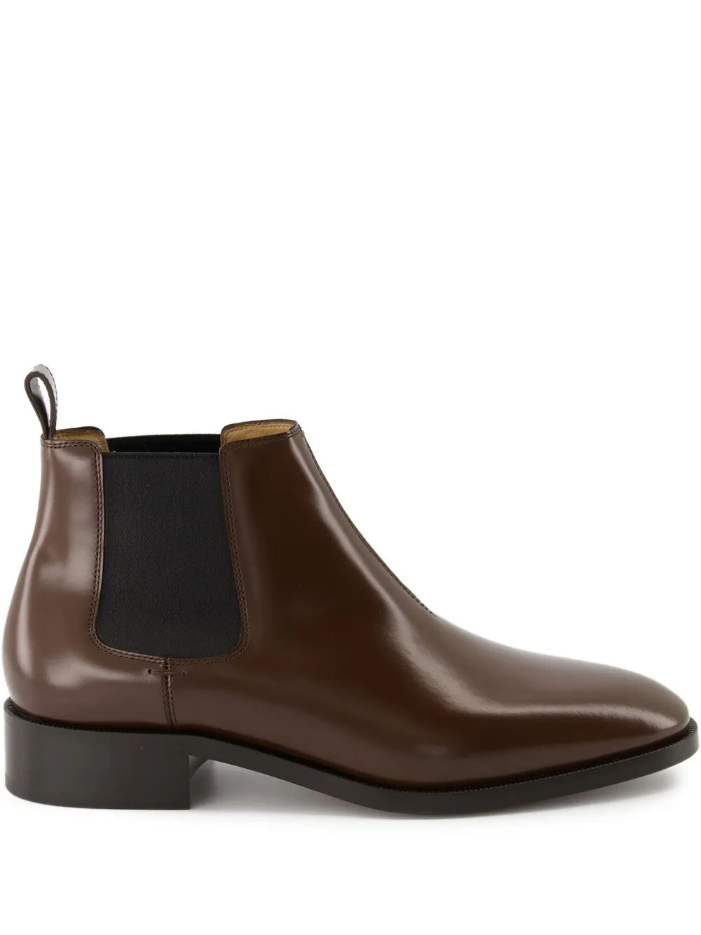Valentino Garavani Pas Des Dieux calfskin chelsea boots Brown