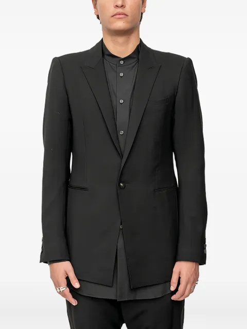 Devoa single-button tailored suit jacket