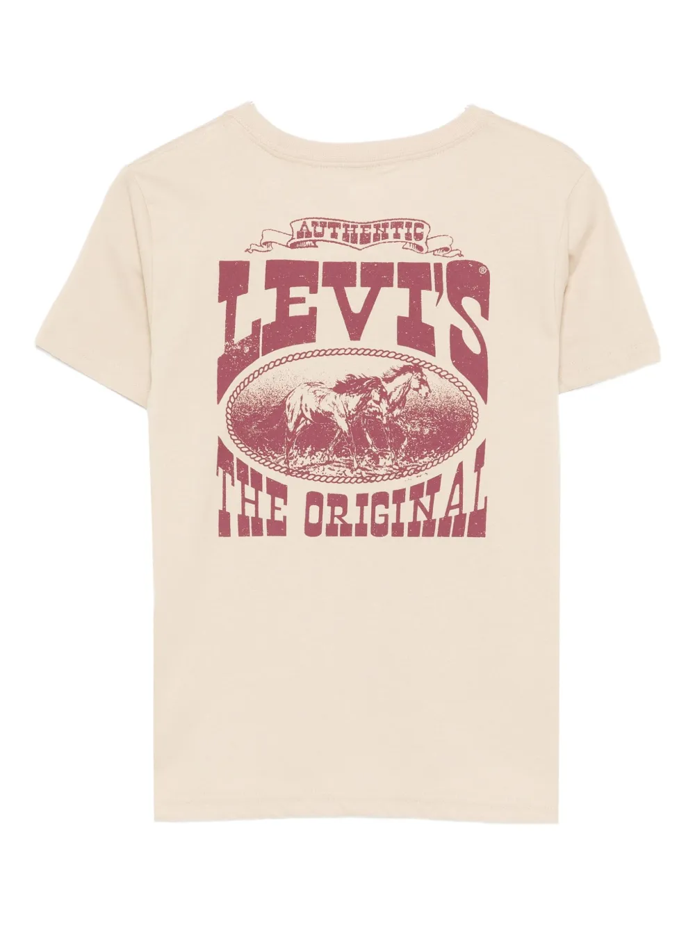 Levi's Kids T-shirt met grafische print Beige
