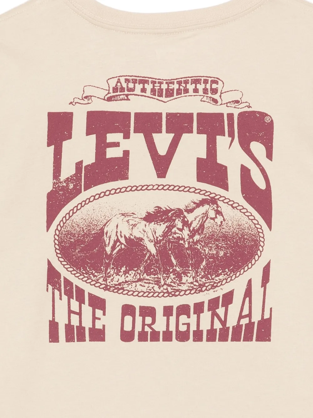 Levi's Kids T-shirt met grafische print Beige