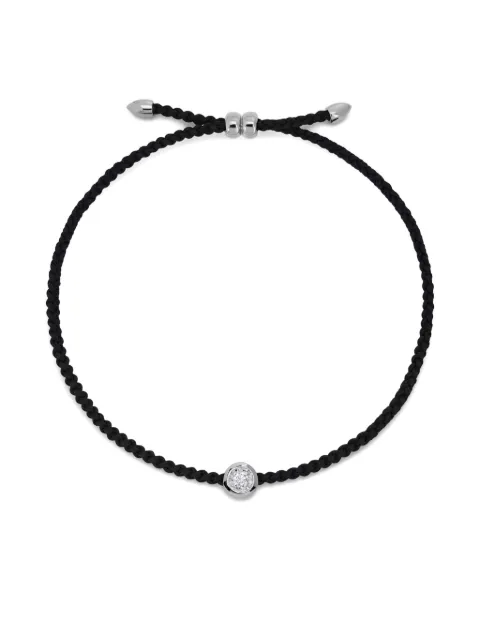 Monica Vinader solitaire diamond cord bracelet