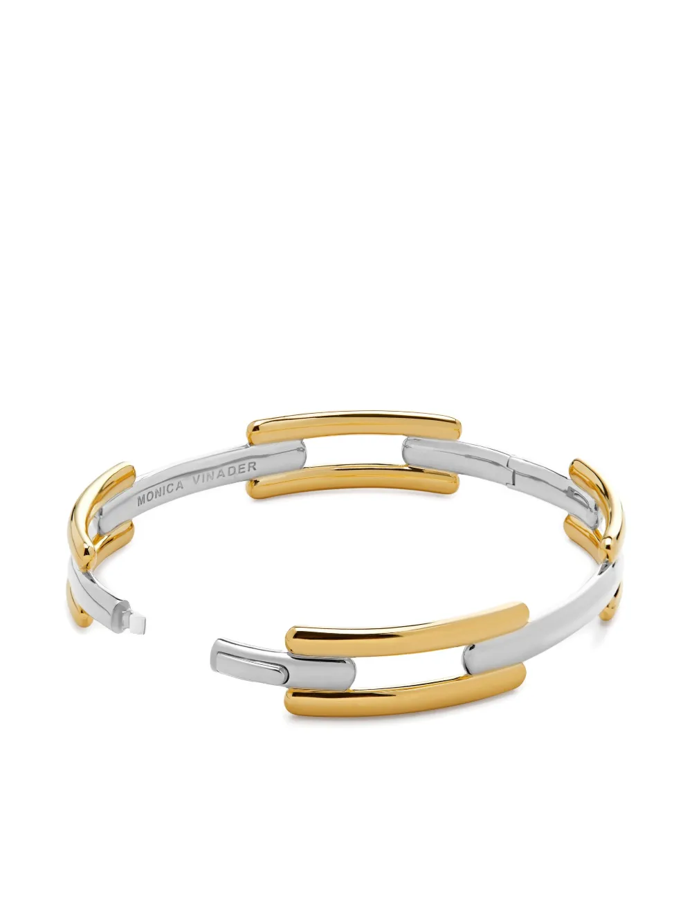 Monica Vinader Tweekleurige armband - Zilver