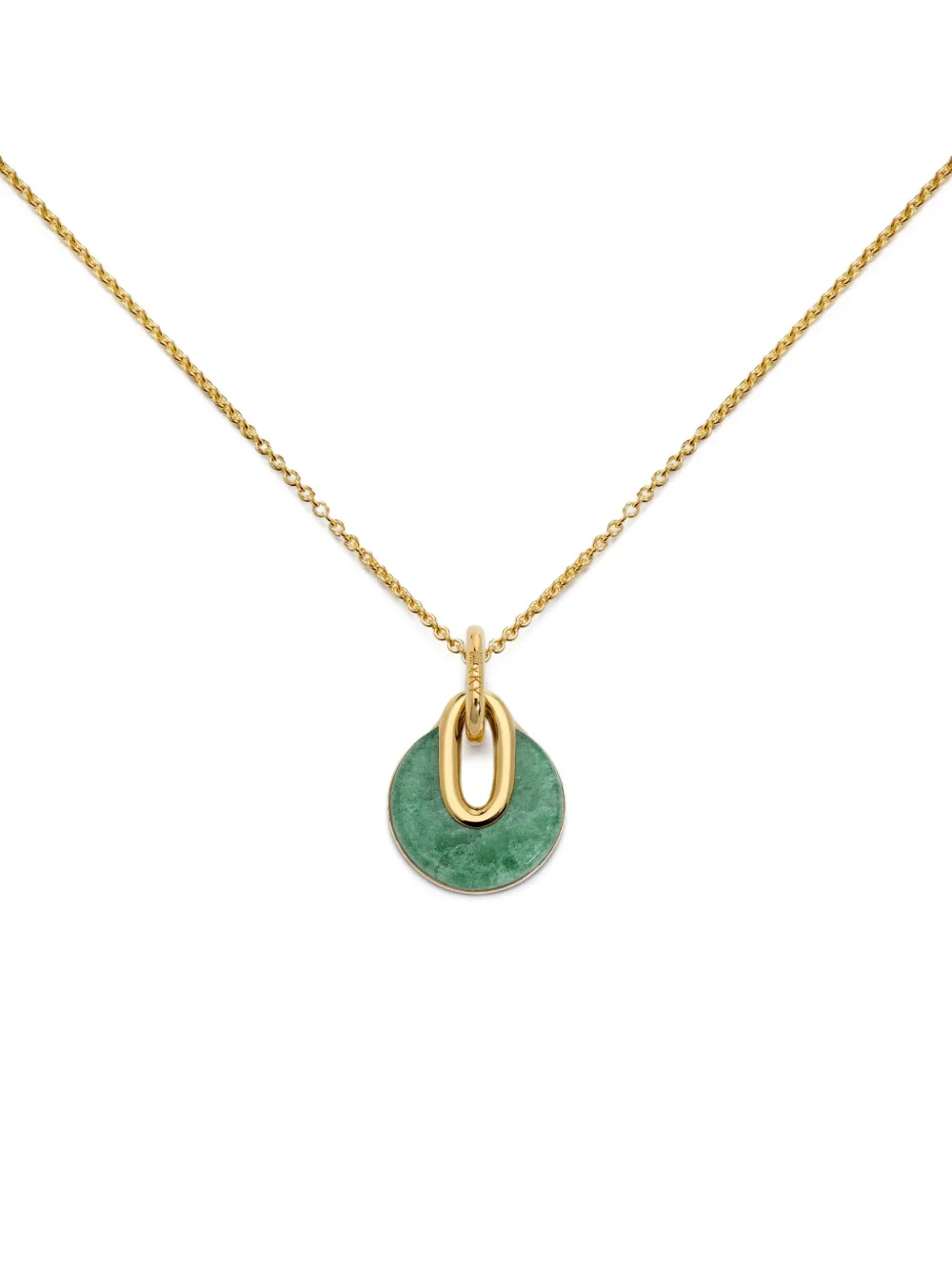 Monica Vinader Gemstone Chain Necklace In Brown