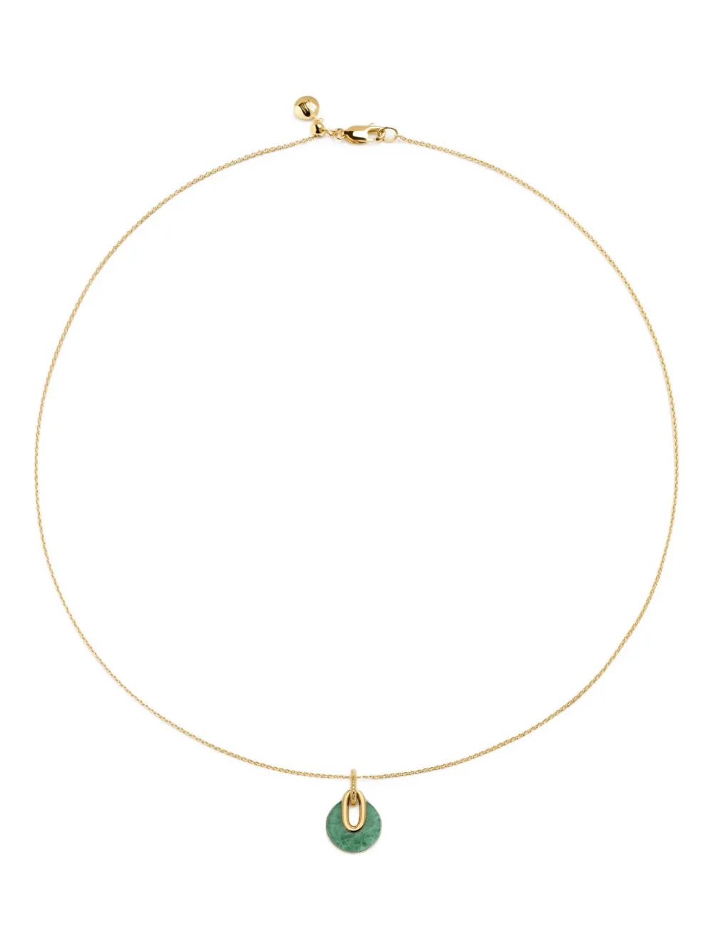 Monica Vinader Gemstone Chain Necklace In Brown