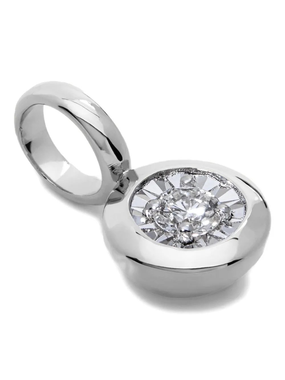 Monica Vinader Solitaire-diamond Pendant Necklace In Brown