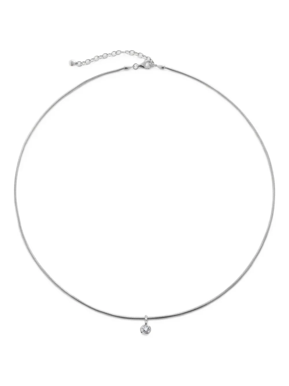 Monica Vinader Round-cut Diamond Necklace In Brown