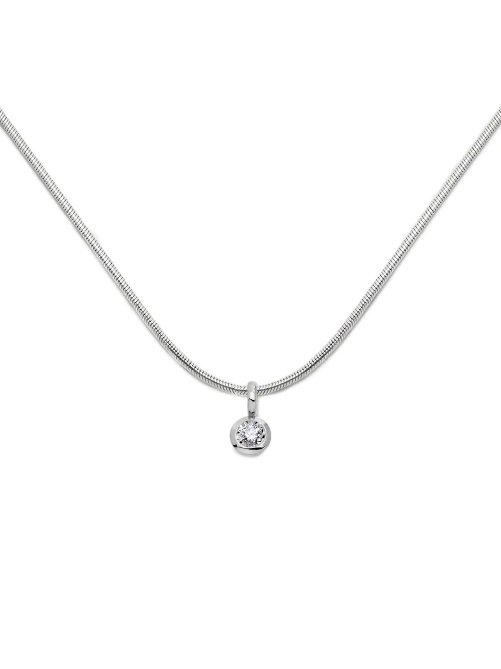 Monica Vinader Round-cut Diamond Necklace In Brown