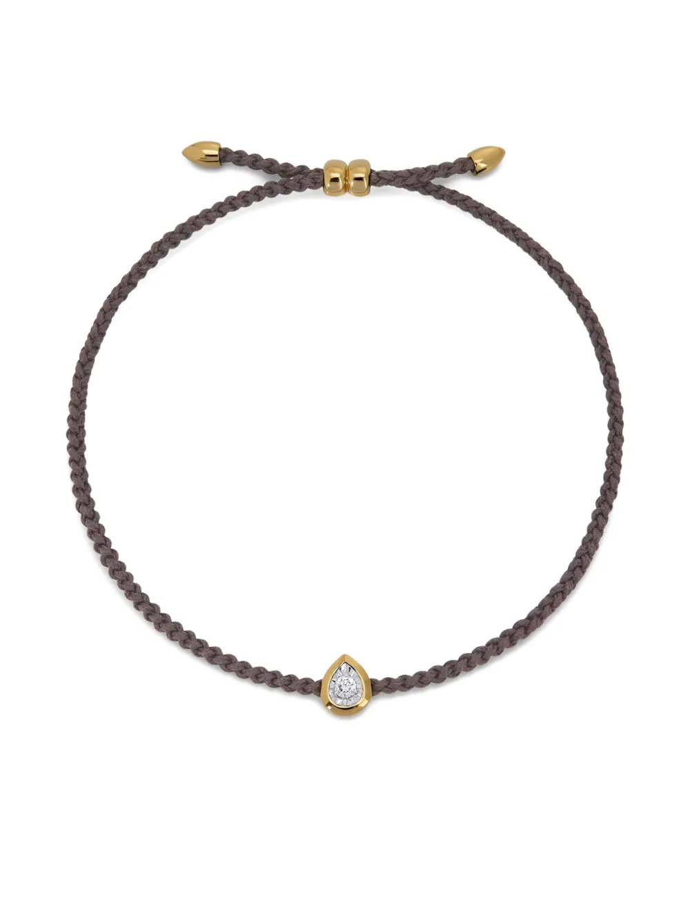 Monica Vinader Bracciale con diamanti da laboratorio - Oro