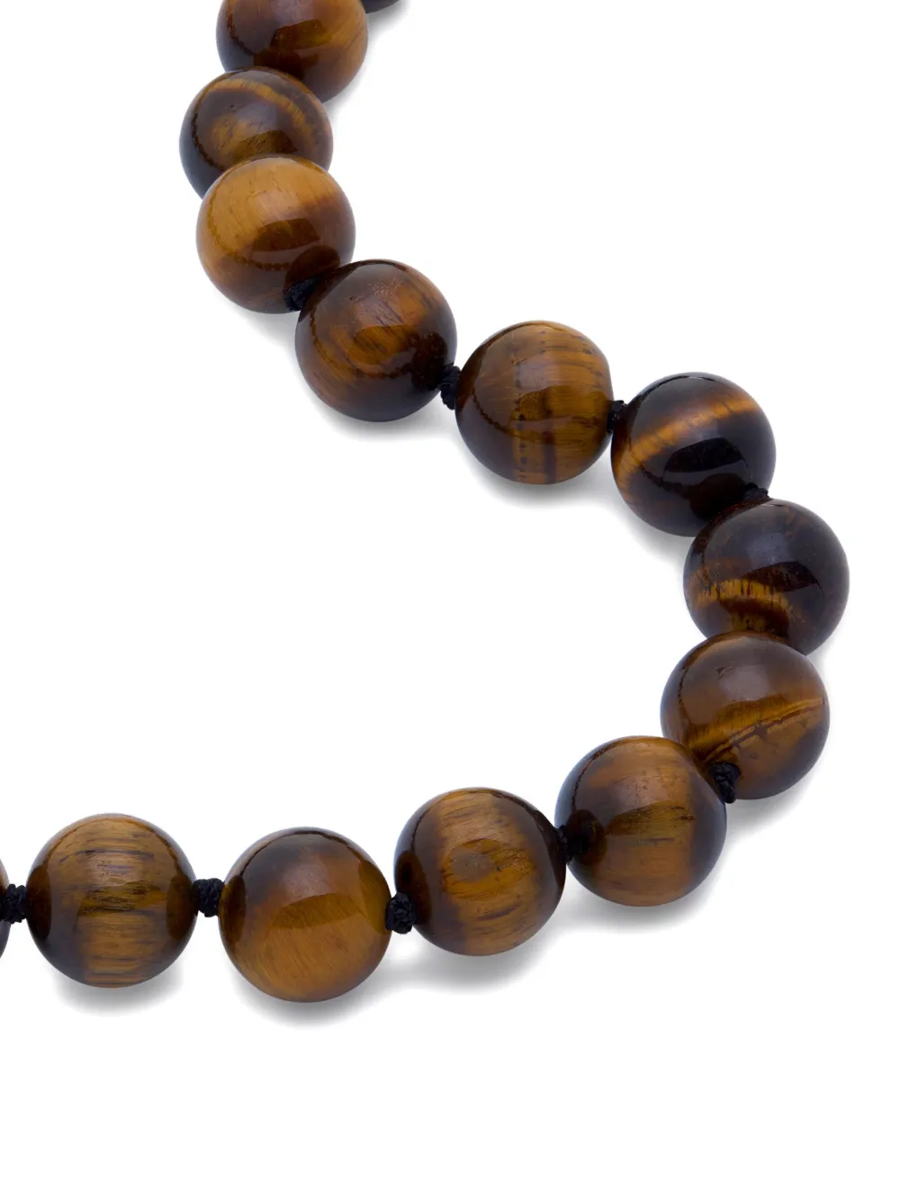 Monica Vinader Beaded-gold Necklace In Brown