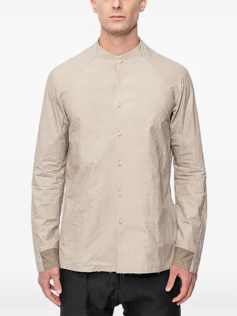 Devoa mandarin-collar cotton shirt
