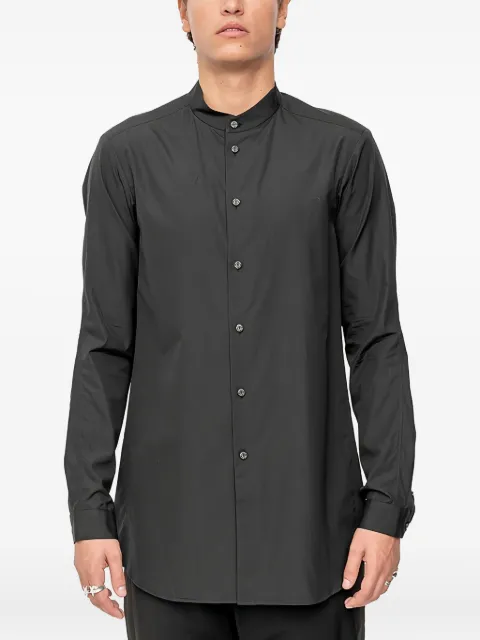 Devoa mandarin-collar rear-yoke shirt