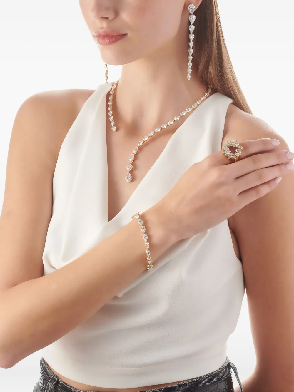 Anabela Chan aretes Diamond Nova en oro blanco de 14kt | Image 2