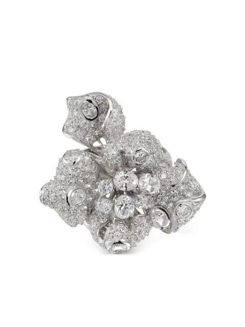 Anabela Chan rhodium vermeil Diamond Bloomingdale ring