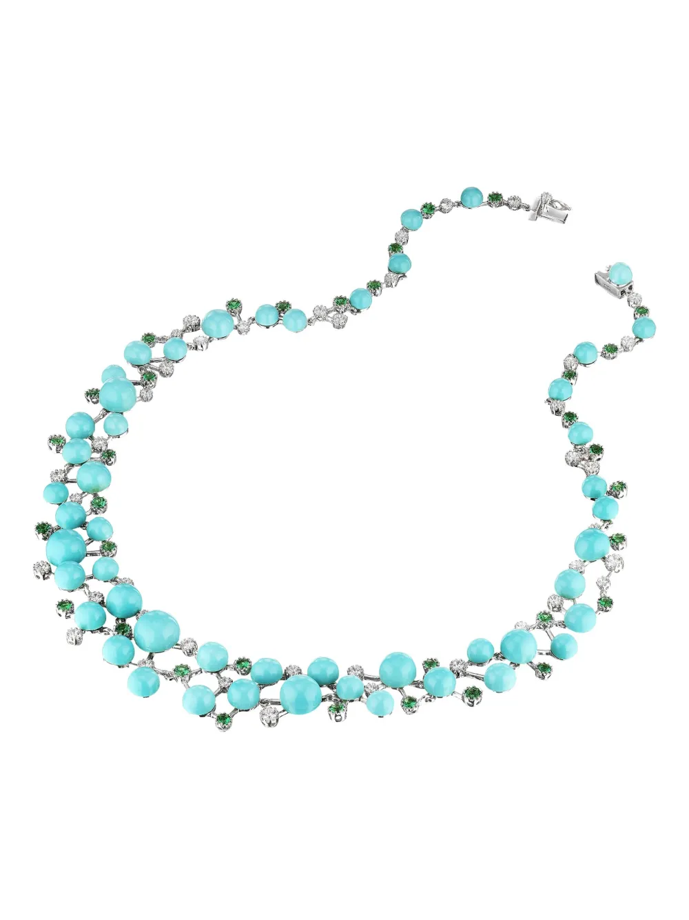 Anabela Chan Collana Turquoise Constellation in vermeil rodiato - Blu