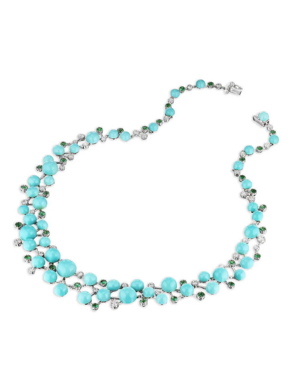 Anabela Chan Collana Turquoise Constellation in vermeil rodiato - Blu
