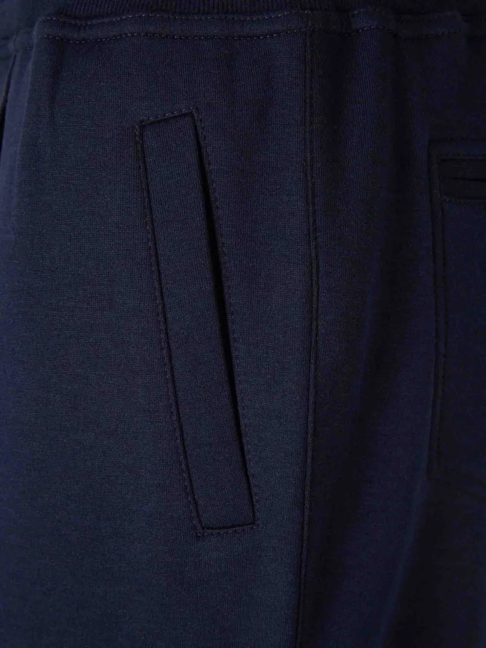 Brunello Cucinelli zip-detail cotton trousers Blauw