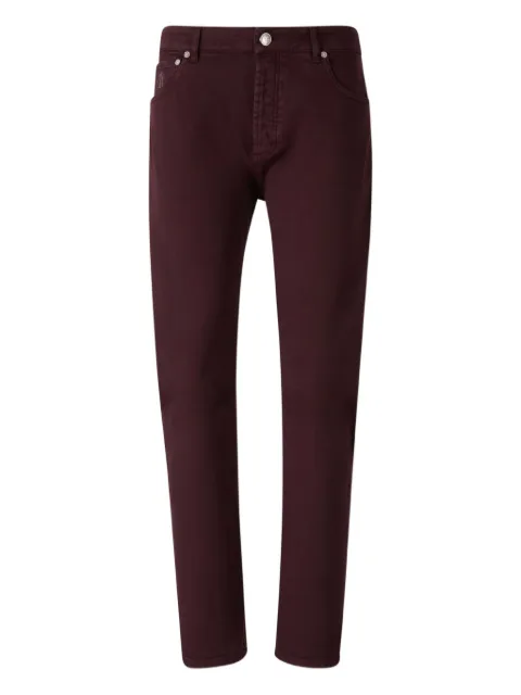 Brunello Cucinelli embroidered-pocket jeans
