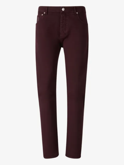 Brunello Cucinelli embroidered-pocket jeans