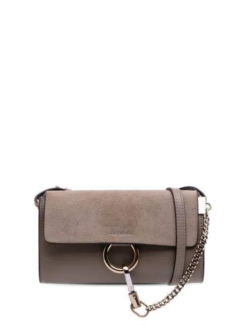 Chloé Pre-Owned 2017 Mini Calfskin and Suede Faye Chain crossbody bag