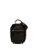 Fendi Pre-Owned 2010-2025 Mini Zucchino Recycled Jacquard Trolley satchel - Black