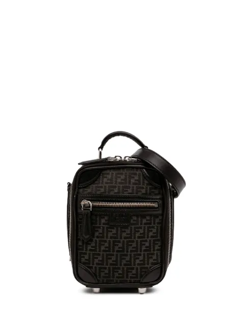 Fendi Pre-Owned 2010-2025 Mini Zucchino Recycled Jacquard Trolley satchel