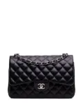 CHANEL Pre-Owned 2012 Jumbo Classic Lambskin Double Flap shoulder bag - Blue