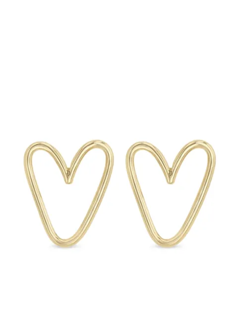 Zoë Chicco 14K yellow gold Open Heart earrings