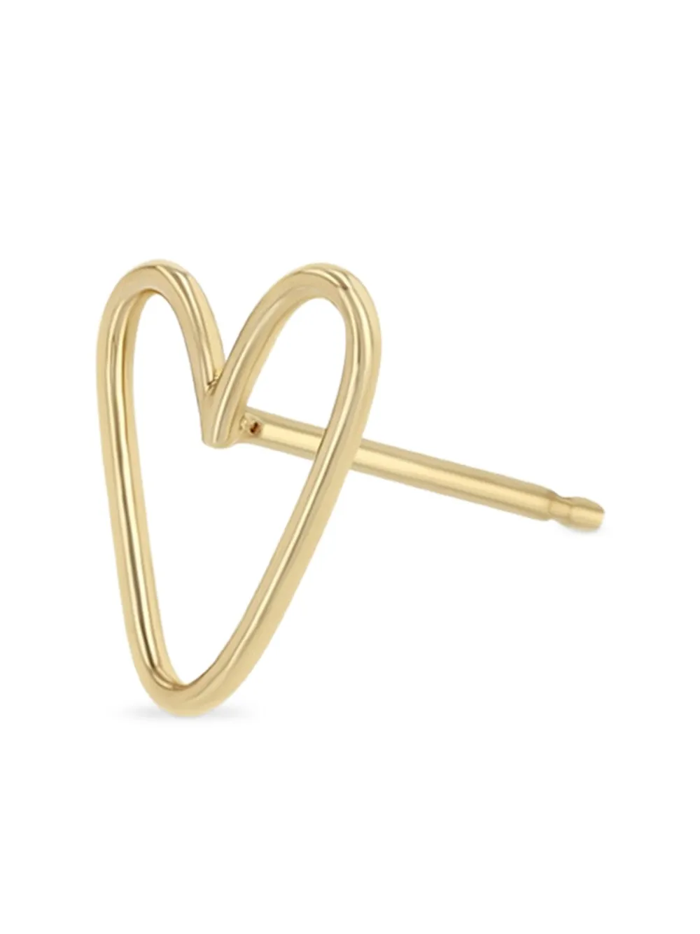 Zoë Chicco 14k Yellow Gold Open Heart Earrings In Gold