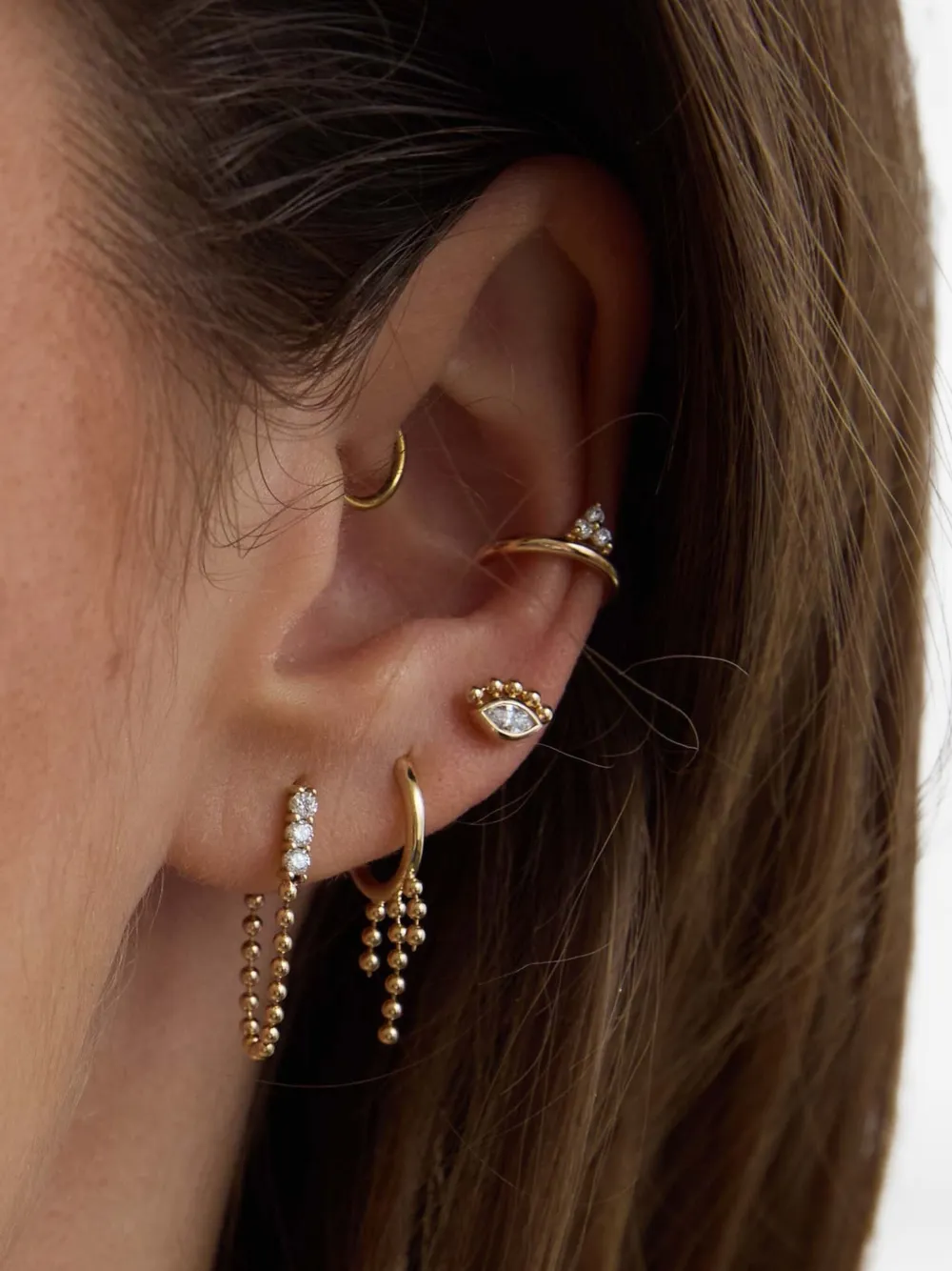 Zoë Chicco boucles d'oreilles en or 14ct | Joaillerie | Image 2