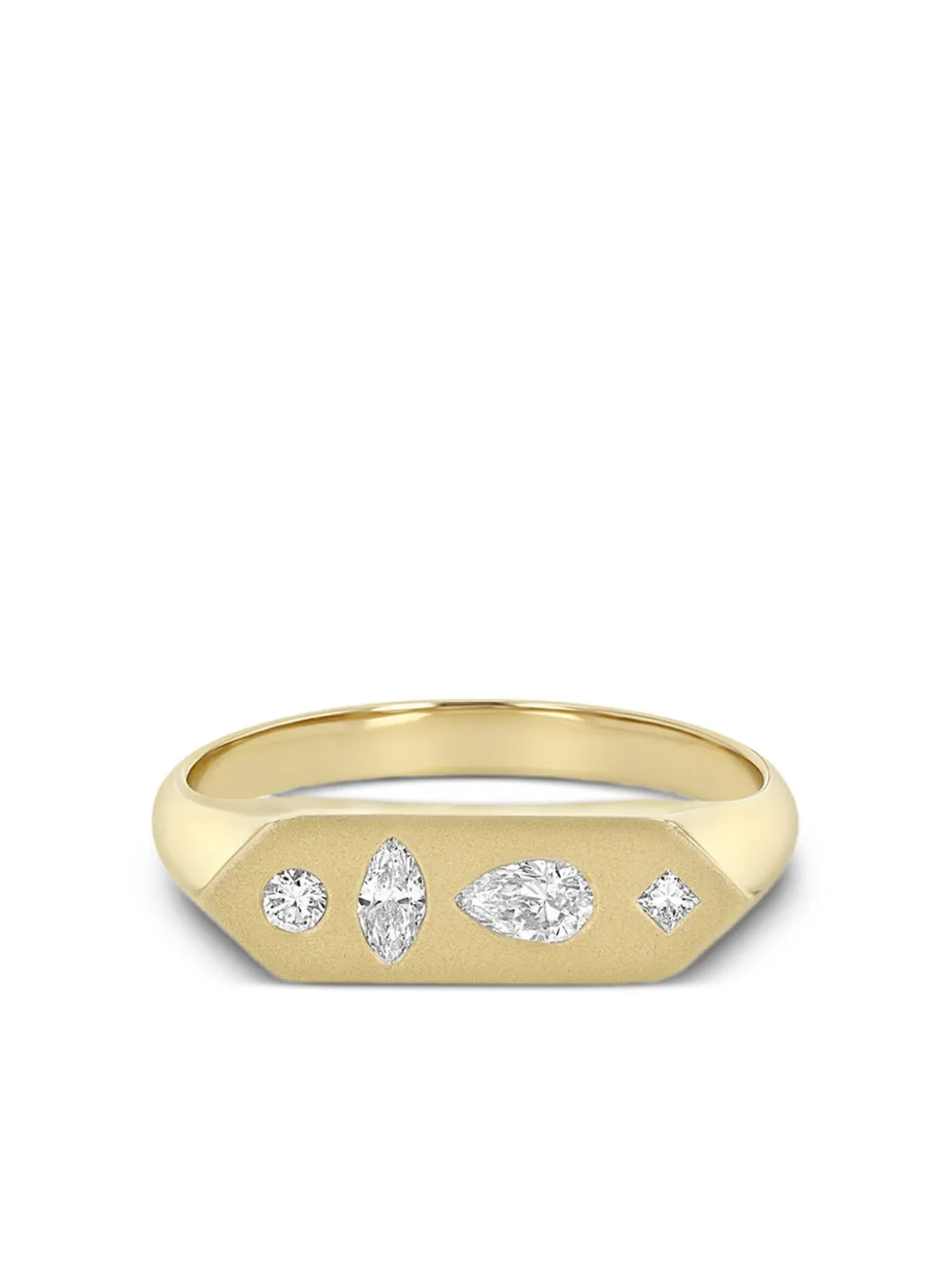 Zoë Chicco 14k Yellow Gold Mosaic Diamond Ring
