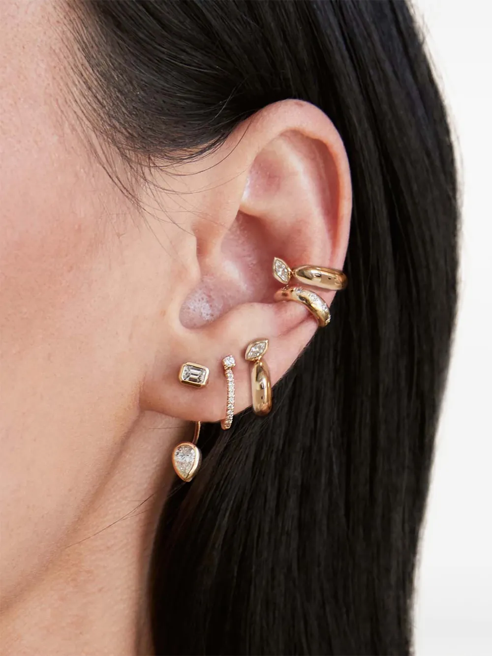 Zoë Chicco 14K yellow gold diamond ear cuff | Fine Jewelry | Image 2