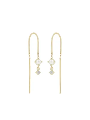 Mizuki Sea of Beauty ダイヤモンド＆パール ピアス 14Kゴールド 通販