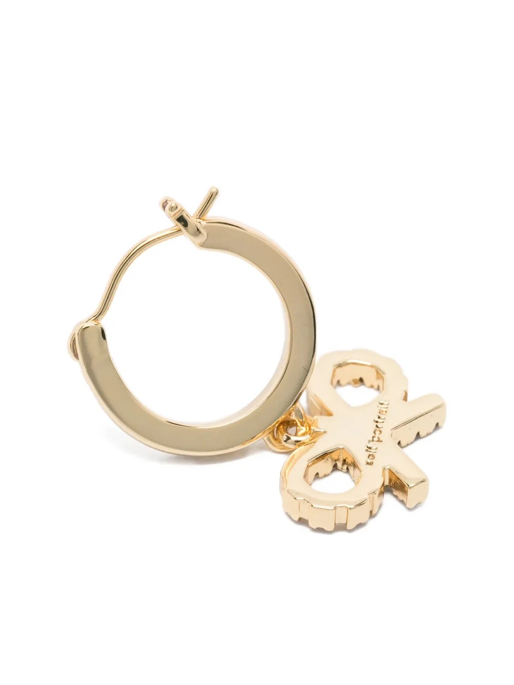 Self-portrait Bow Hoop Earrings In Gold