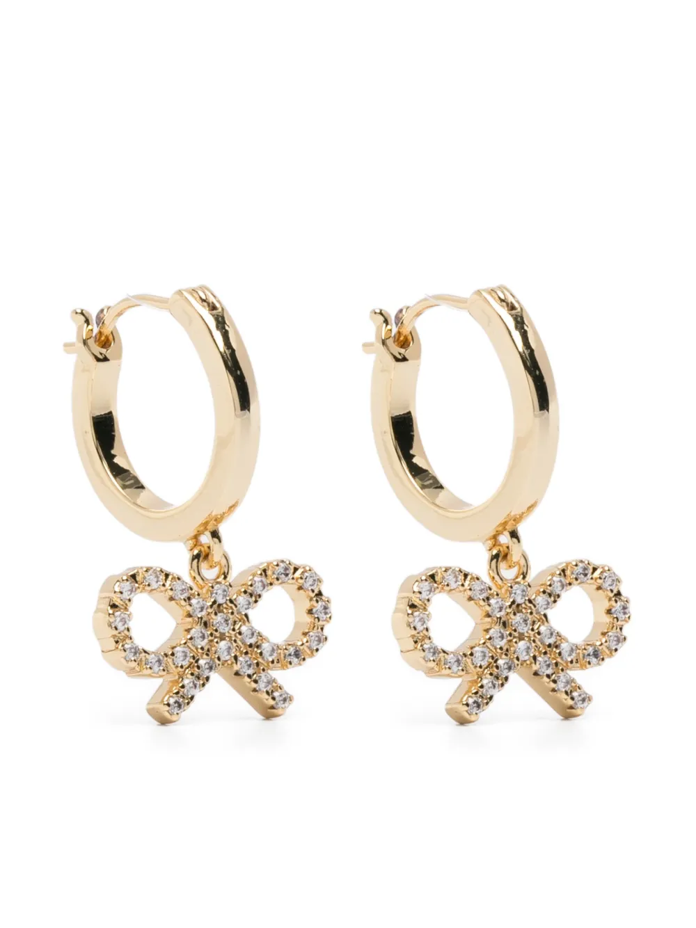 Self-Portrait arracadas con moño | dorado | Image 1